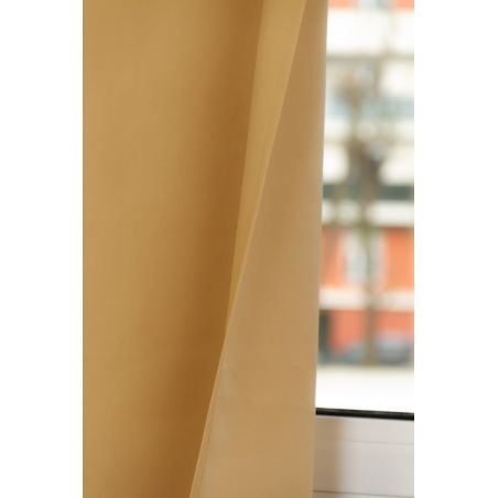 Yellow 100% Total Blackout Custom Curtain Revolution Ochre MC215