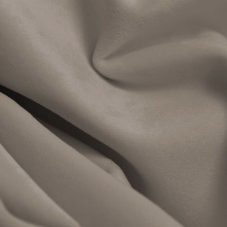 Taupe 3-in-1 Soundproof Thermal Blackout Custom Curtain Velvet Venise MC740