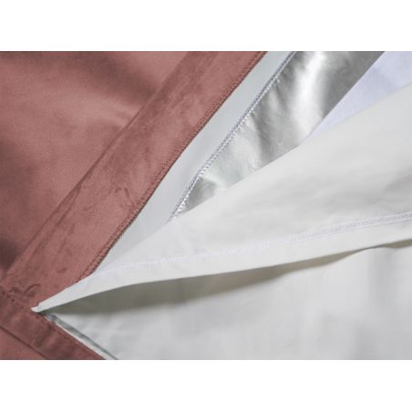 Dusty Pink 3-in-1 Soundproof Thermal Blackout Custom Curtain Velvet Venise MC343
