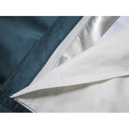 Blue 3-in-1 Soundproof Thermal Blackout Custom Curtain Velvet Venise MC56