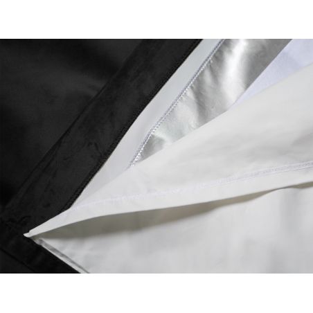 Black 3-in-1 Soundproof Thermal Blackout Custom Curtain Velvet Venise MC710