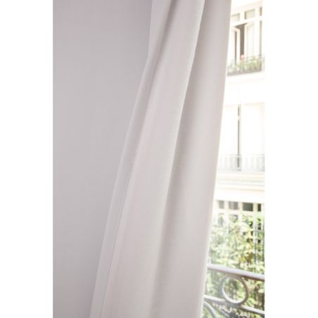 White 3-in-1 Soundproof Thermal Blackout Custom Curtain MC720