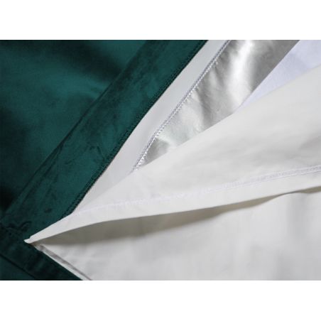 Green 3-in-1 Soundproof Thermal Blackout Custom Curtain Velvet Venise MC228