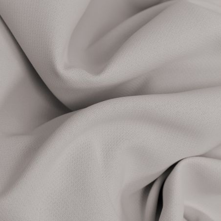 Grey Cotton Piqué Effect Blackout Custom Curtain MC17