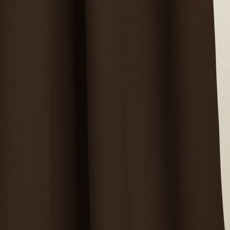 Brown 4-in-1 Room Divider Soundproof Thermal Blackout Custom Curtain MC610