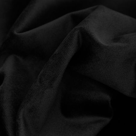 Black Thermal Blackout Velvet Custom Curtain MC710