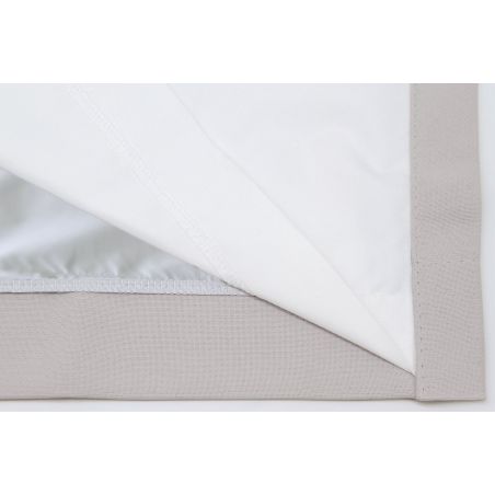 Light Grey Thermal Blackout Custom Curtain MC17