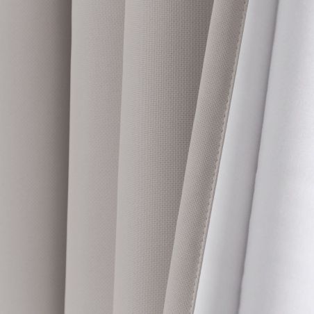 Light Grey 3-in-1 Soundproof Thermal Blackout Custom Curtain MC17