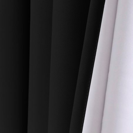 Black 3-in-1 Soundproof Thermal Blackout Custom Curtain MC710