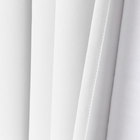 White 3-in-1 Soundproof Thermal Blackout Custom Curtain MC720