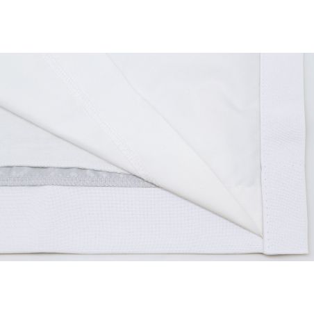 White 3-in-1 Soundproof Thermal Blackout Custom Curtain MC720