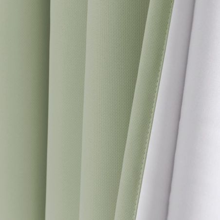 Pale Green 3-in-1 Soundproof Thermal Blackout Custom Curtain MC540