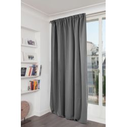 Mid Grey 3-in-1 Soundproof Thermal Blackout Curtain Velvet Venise MC09