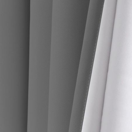 Grey Thermal Blackout Custom Curtain Origins MC09