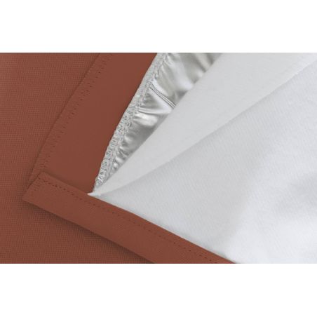 Terra Cotta 3-in-1 Soundproof Thermal Blackout Custom Curtain MC7005