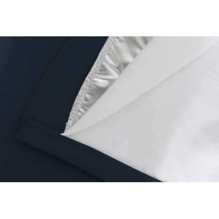 Dark Blue 3-in-1 Soundproof Thermal Blackout Custom Curtain MC412