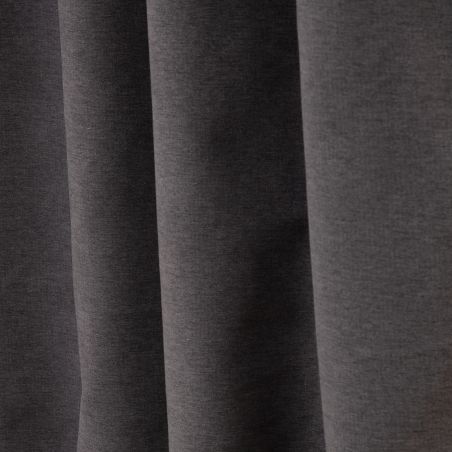 Mid Grey Thermal 100% Blackout Custom Curtain Romy MC09