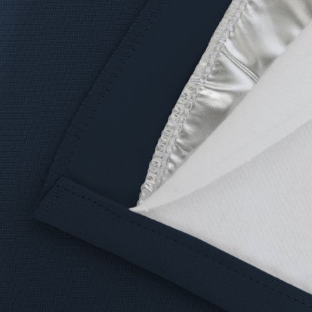 Dark Blue Thermal Blackout Custom Curtain MC412