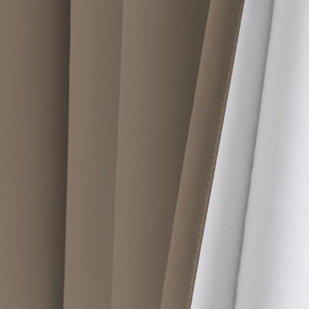 Taupe 3-in-1 Soundproof Thermal Blackout Custom Curtain MC740