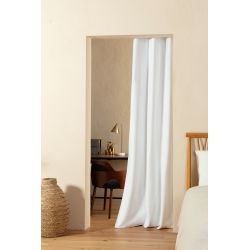 White 4-in-1 Room Divider Soundproof Thermal Blackout Curtain Velvet Venise MC720