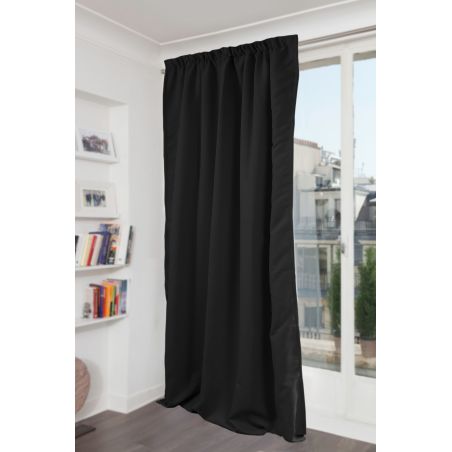 Black 3-in-1 Soundproof Thermal Blackout Curtain MC710