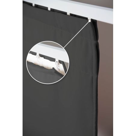 Anthracite Grey 4-in-1 Room Divider Soundproof Thermal Blackout Curtain MC732