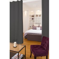 Anthracite Grey 4-in-1 Room Divider Soundproof Thermal Blackout Curtain MC732