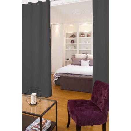 Anthracite Grey 4-in-1 Room Divider Soundproof Thermal Blackout Curtain MC732