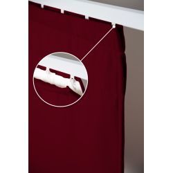 Deep Red 4-in-1 Room Divider Soundproof Thermal Blackout Curtain MC330