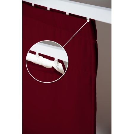 Deep Red 4-in-1 Room Divider Soundproof Thermal Blackout Curtain MC330