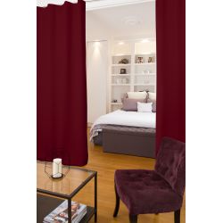 Deep Red 4-in-1 Room Divider Soundproof Thermal Blackout Curtain MC330