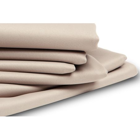 Beige Thermal Blackout Custom Curtain MC634