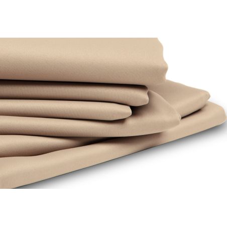 Beige Thermal Blackout Custom Curtain MC651